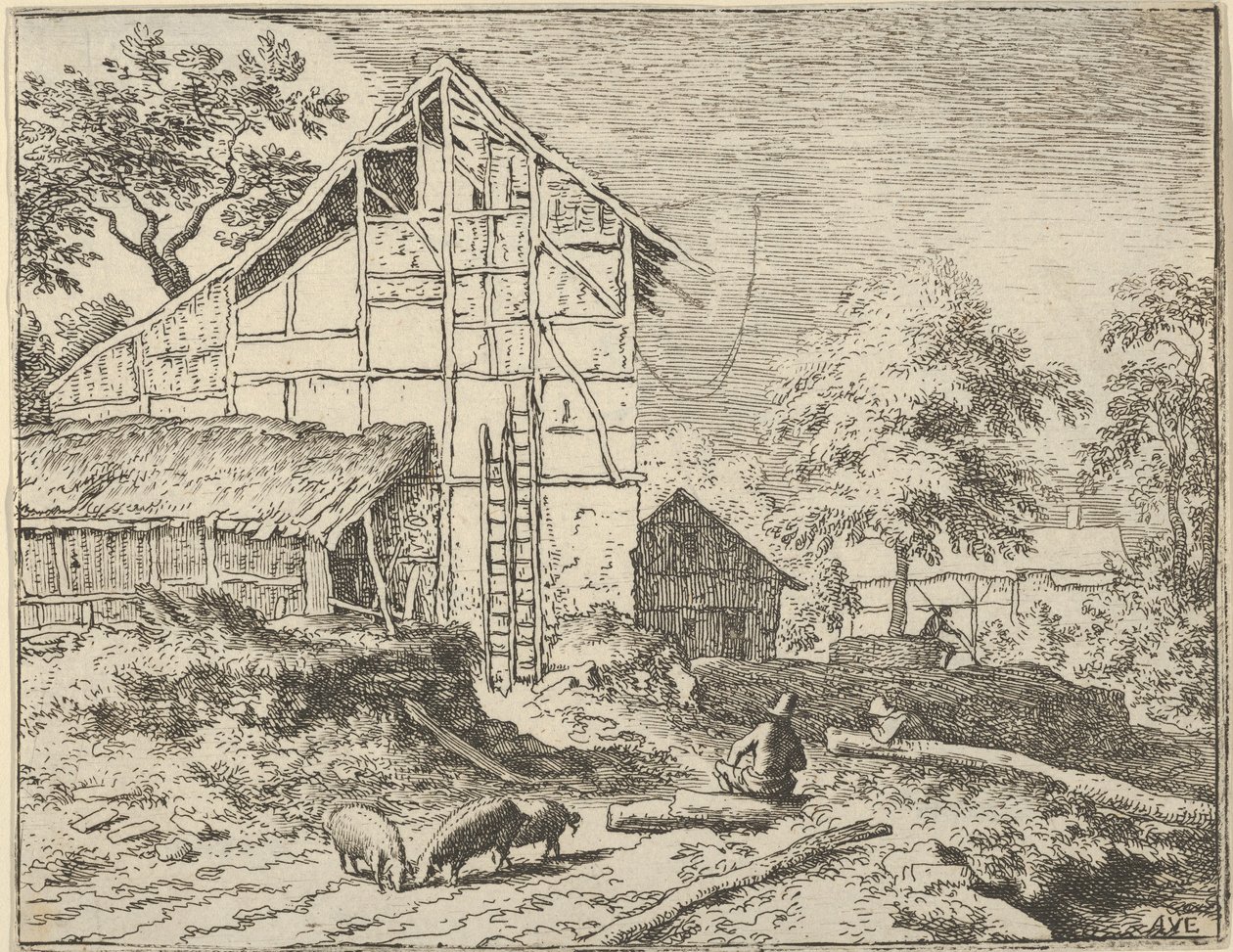 De to stigene, 1600-tallet. av Allart van Everdingen