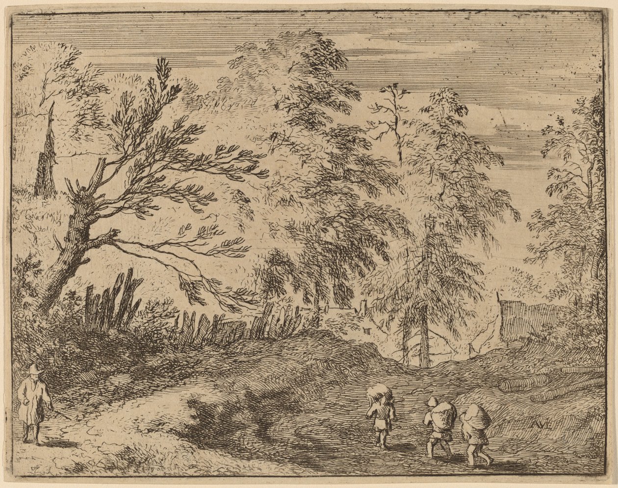 Tre portører, sannsynligvis ca. 16451656. av Allart van Everdingen