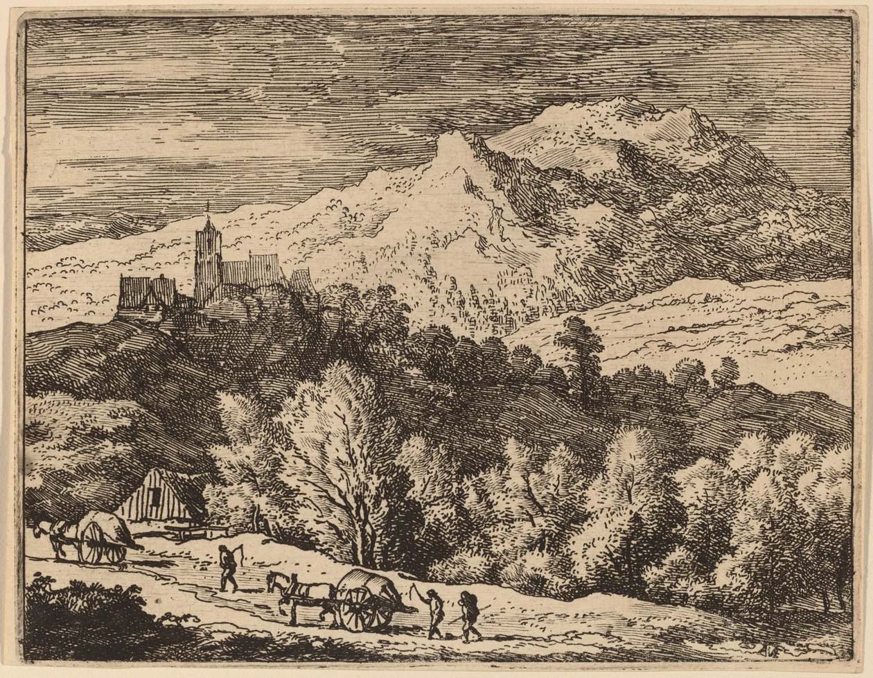 To vogner, sannsynligvis ca. 16451656. av Allart van Everdingen