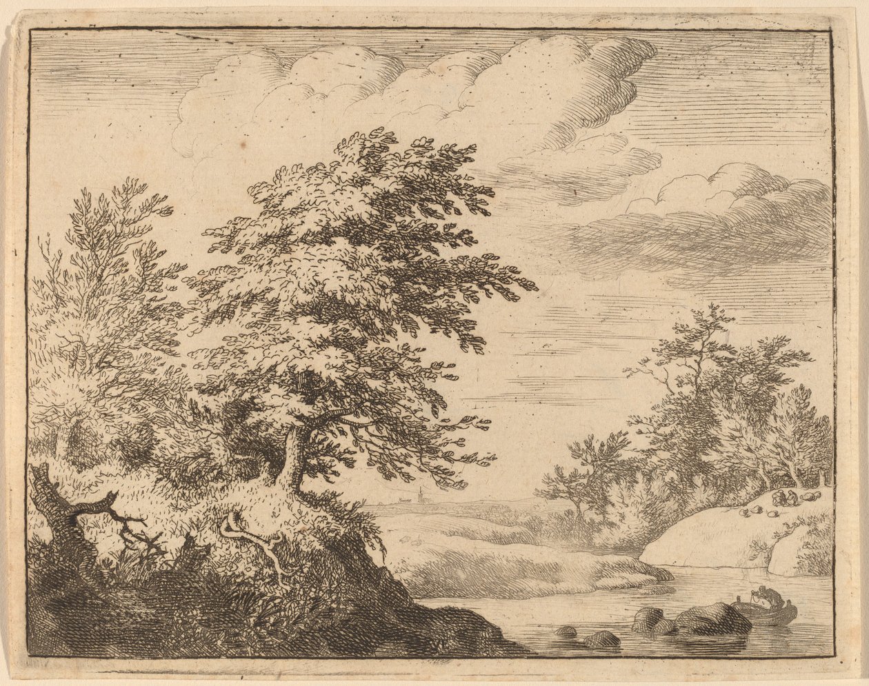 Winding River, sannsynligvis ca. 16451656. av Allart van Everdingen