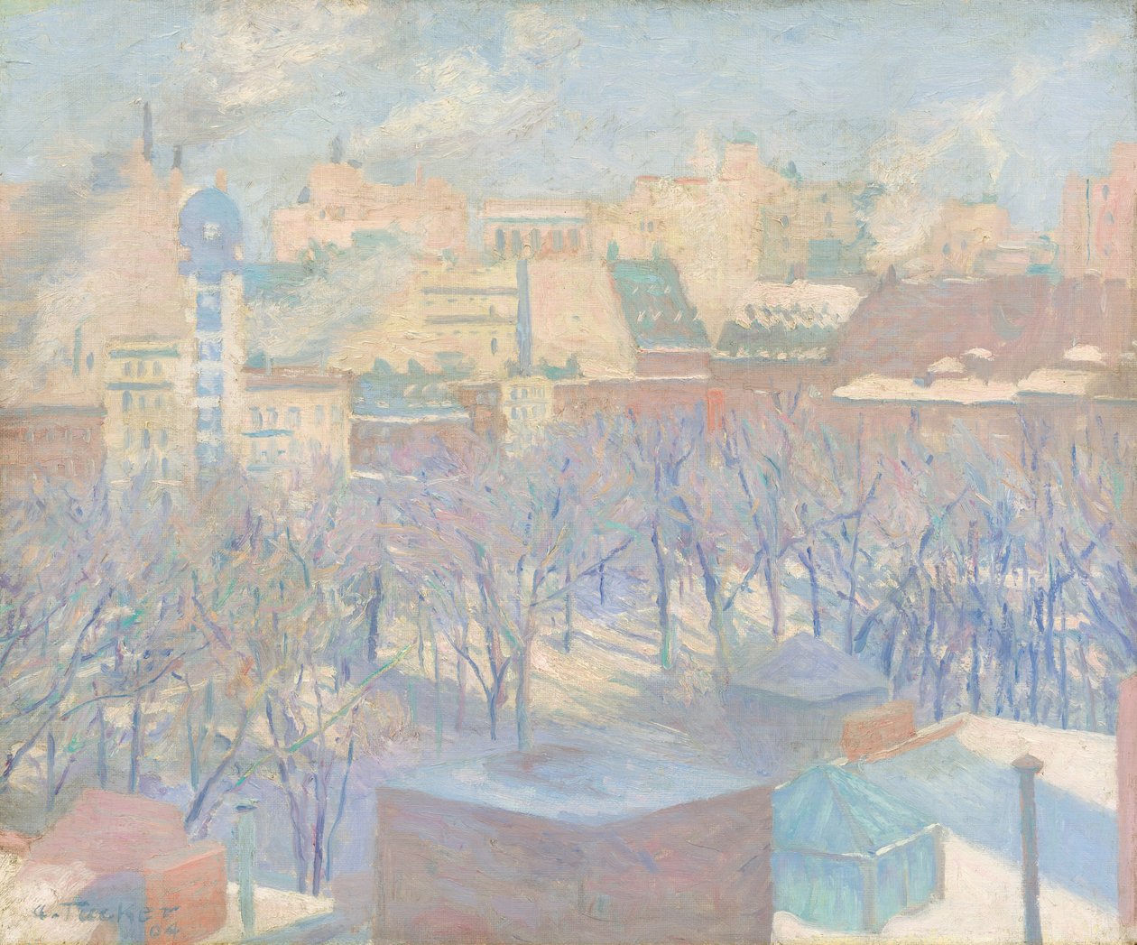 Madison Square, Snow, 1904. av Allen Tucker