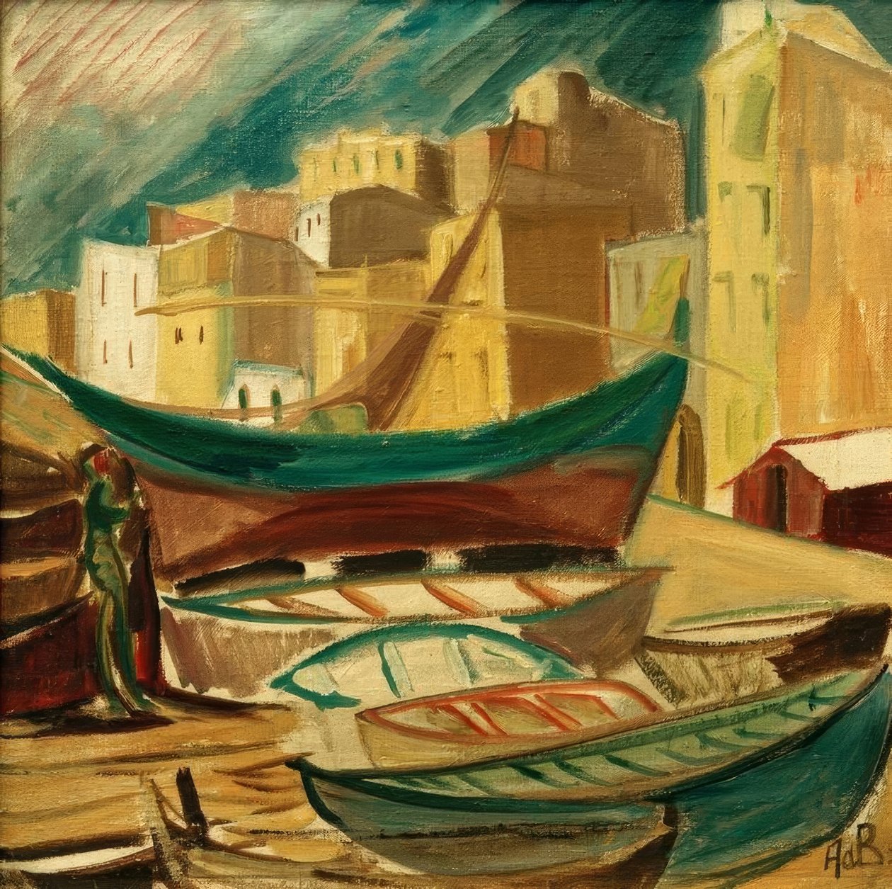Skip i havnen i Tarragona av Alma Del Banco