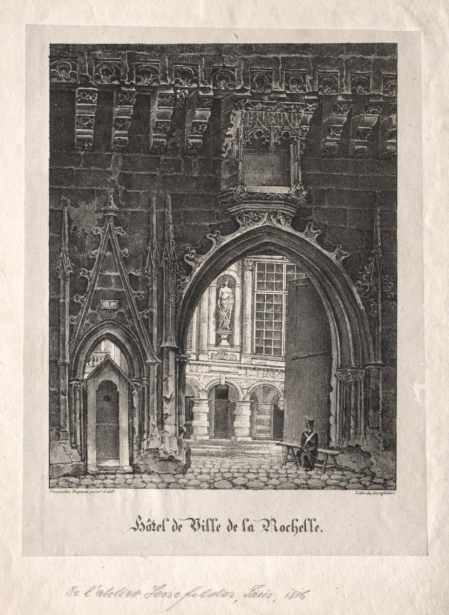 Rådhuset i La Rochelle, Frankrike. av Alois Senefelder