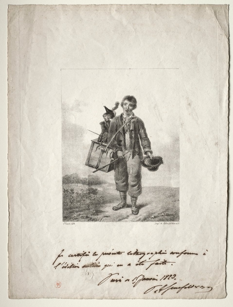 Orgelkverngutt. av Alois Senefelder
