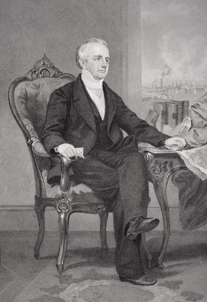 Abbott Lawrence (1792-1855) av Alonzo Chappel