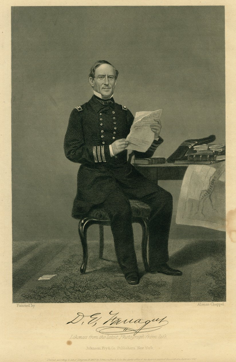 Adm. David Farragut (Union) av Alonzo Chappel