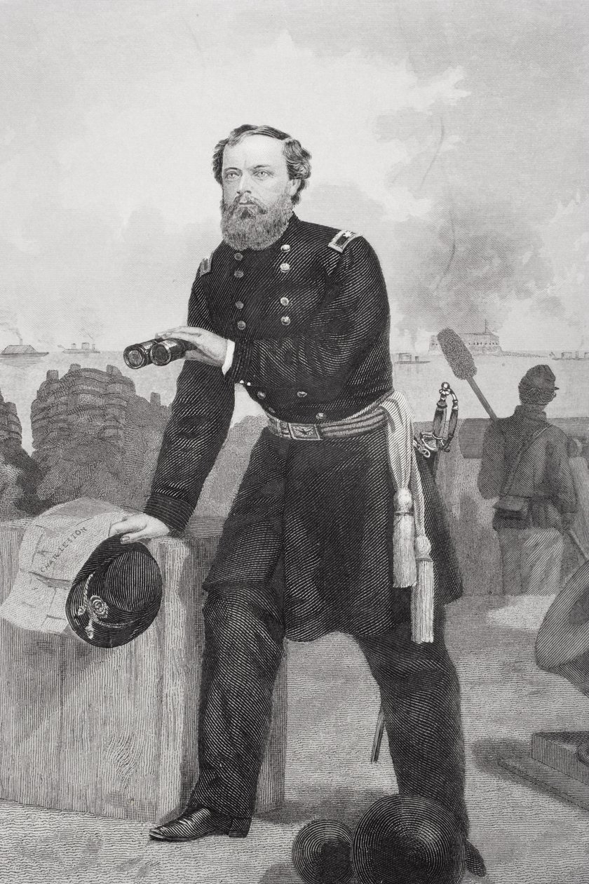 Portrett general Quincy Adams Gillmore (1825-88) av Alonzo Chappel