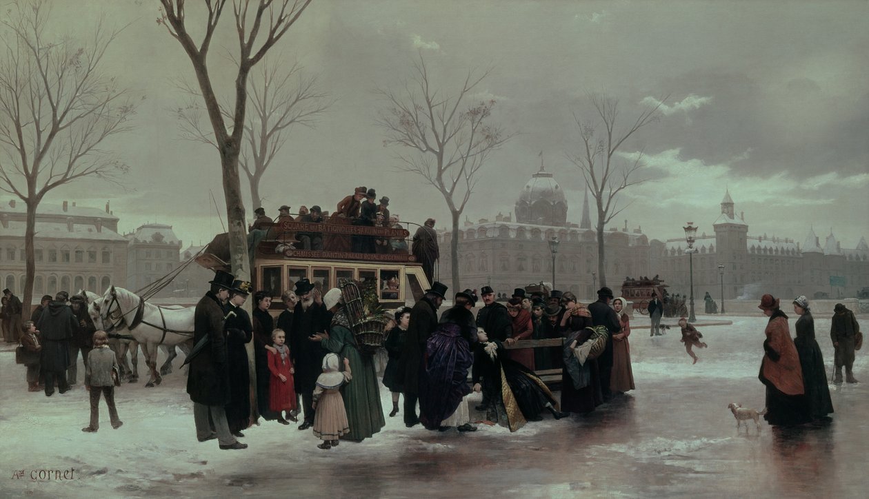 Bussulykke i Paris av Alphonse Cornet