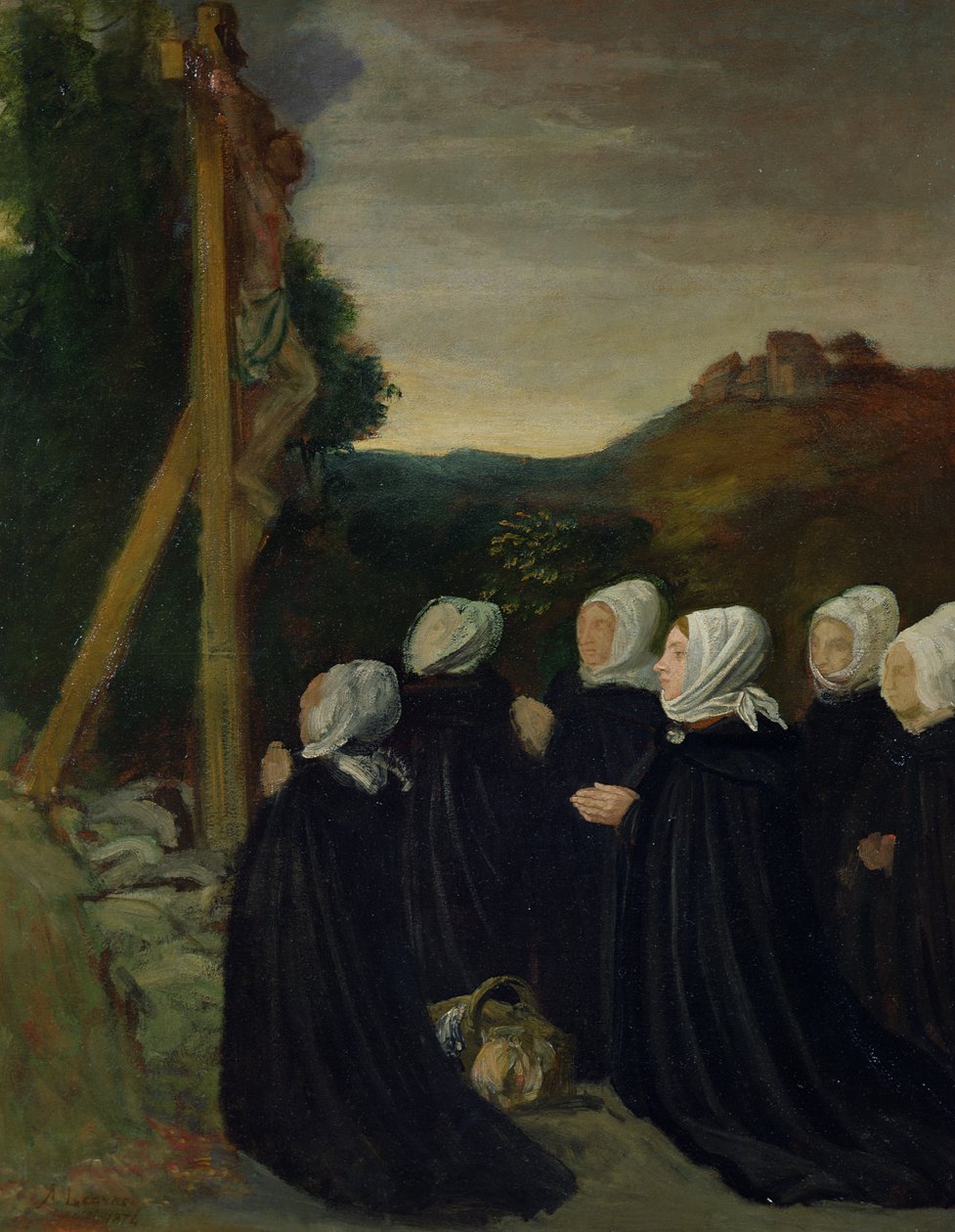 Golgata, 1874 av Alphonse Legros