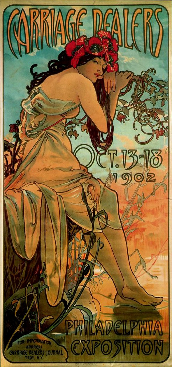 Vognhandlere, 1902 av Alphonse Mucha