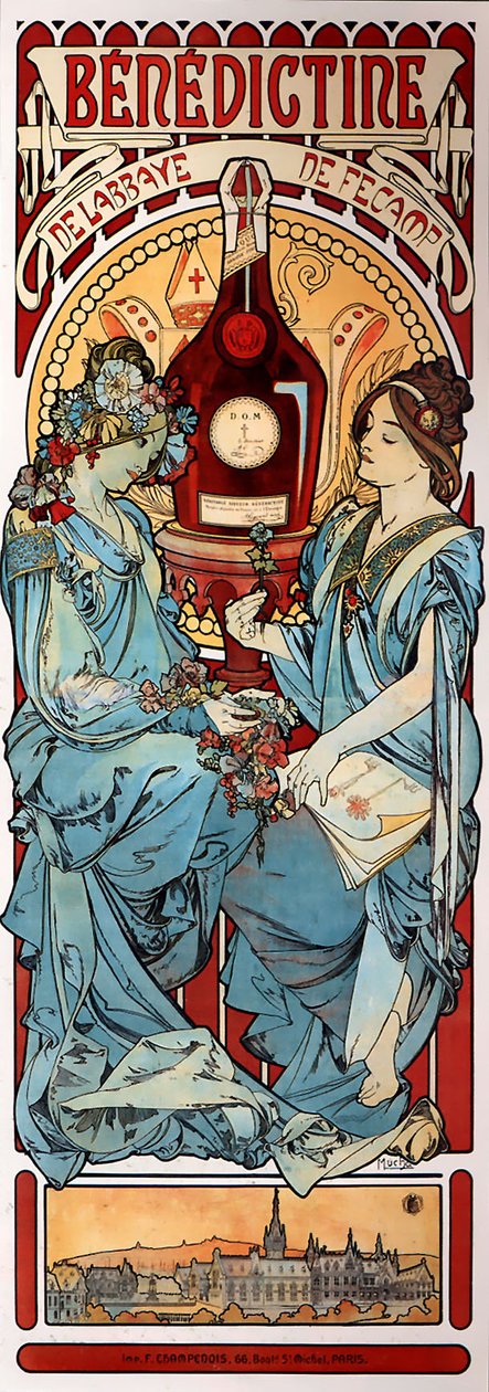 Benediktiner av Alphonse Mucha