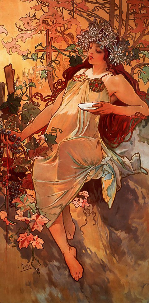 Høst av Alphonse Mucha