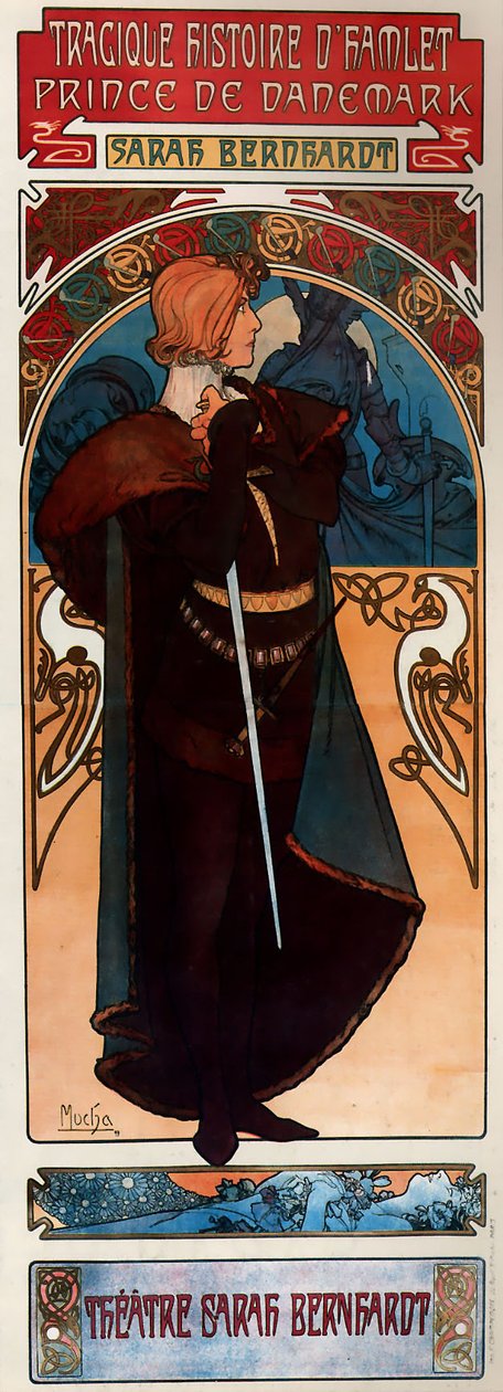 Hamlet av Alphonse Mucha