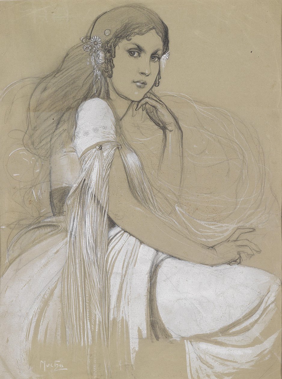 Jaroslava Mucha av Alphonse Mucha