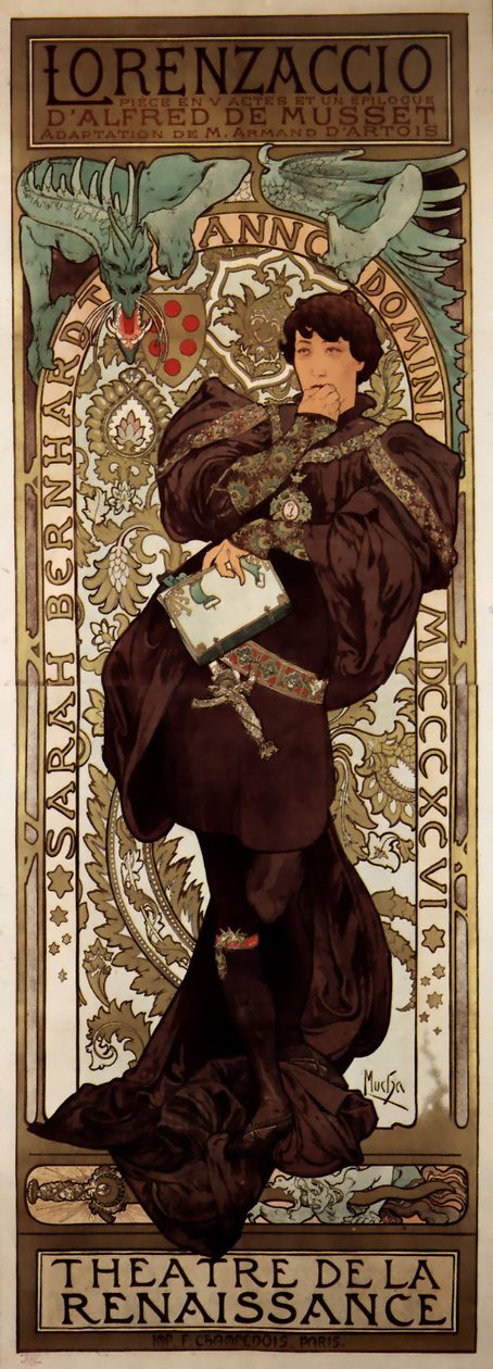 Lorenzaccio av Alphonse Mucha