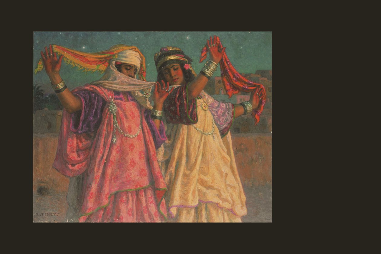 Skjerfdansen (olje på lerret) av Alphonse Etienne Dinet