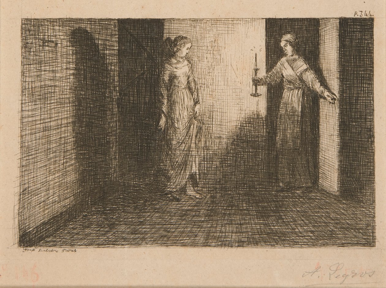 2 illustrasjoner for Le Malheur d av Alphonse Legros