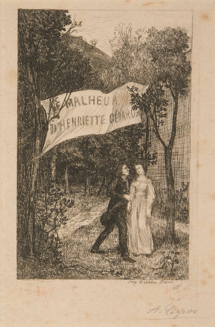 2 illustrasjoner for Le Malheur d av Alphonse Legros