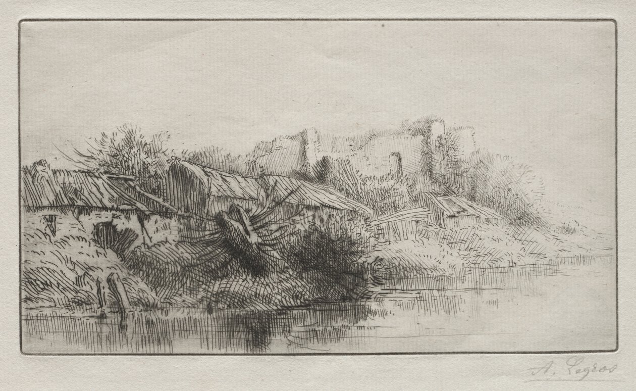 Forlatt landsby av Alphonse Legros