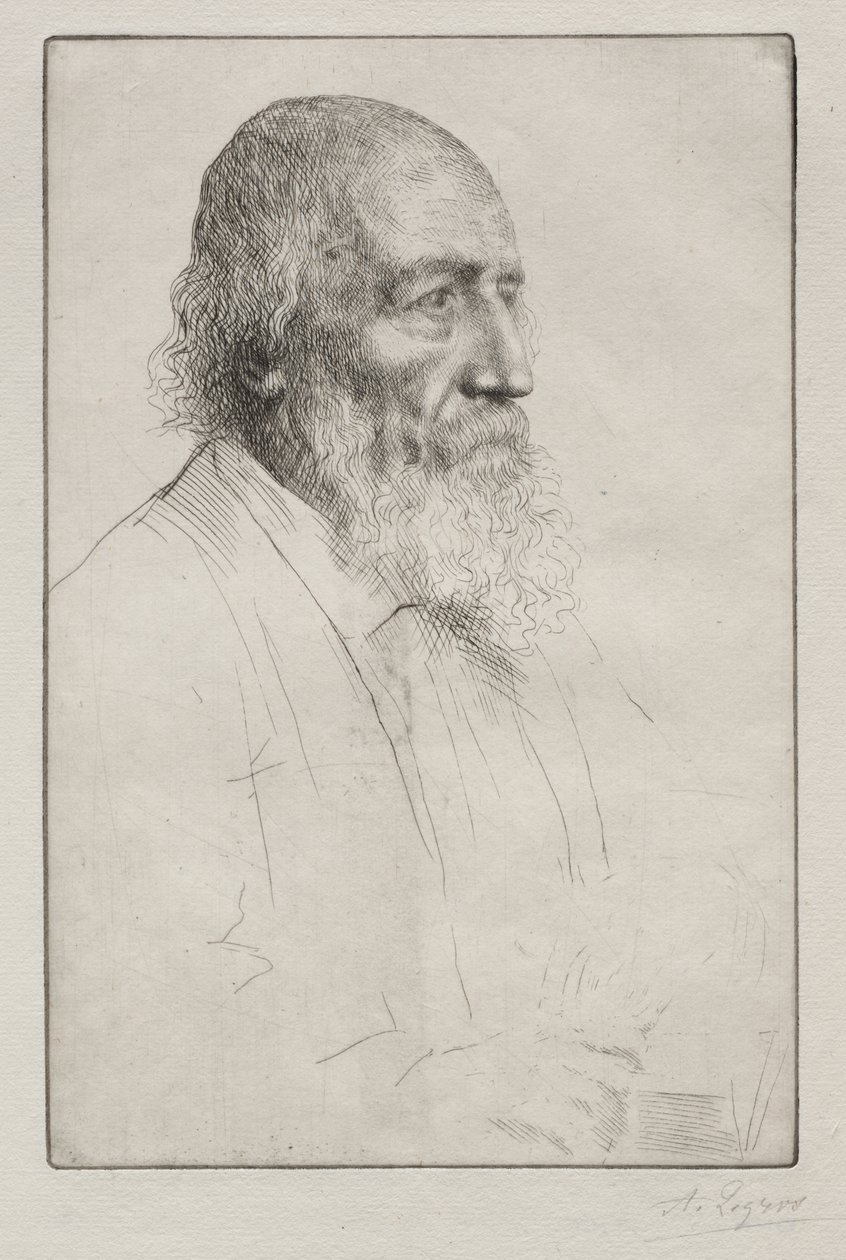 Alfred Lord Tennyson av Alphonse Legros
