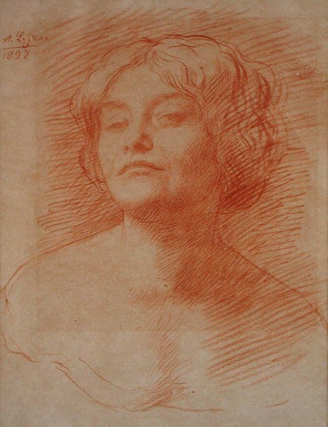 Alice Knewstub av Alphonse Legros