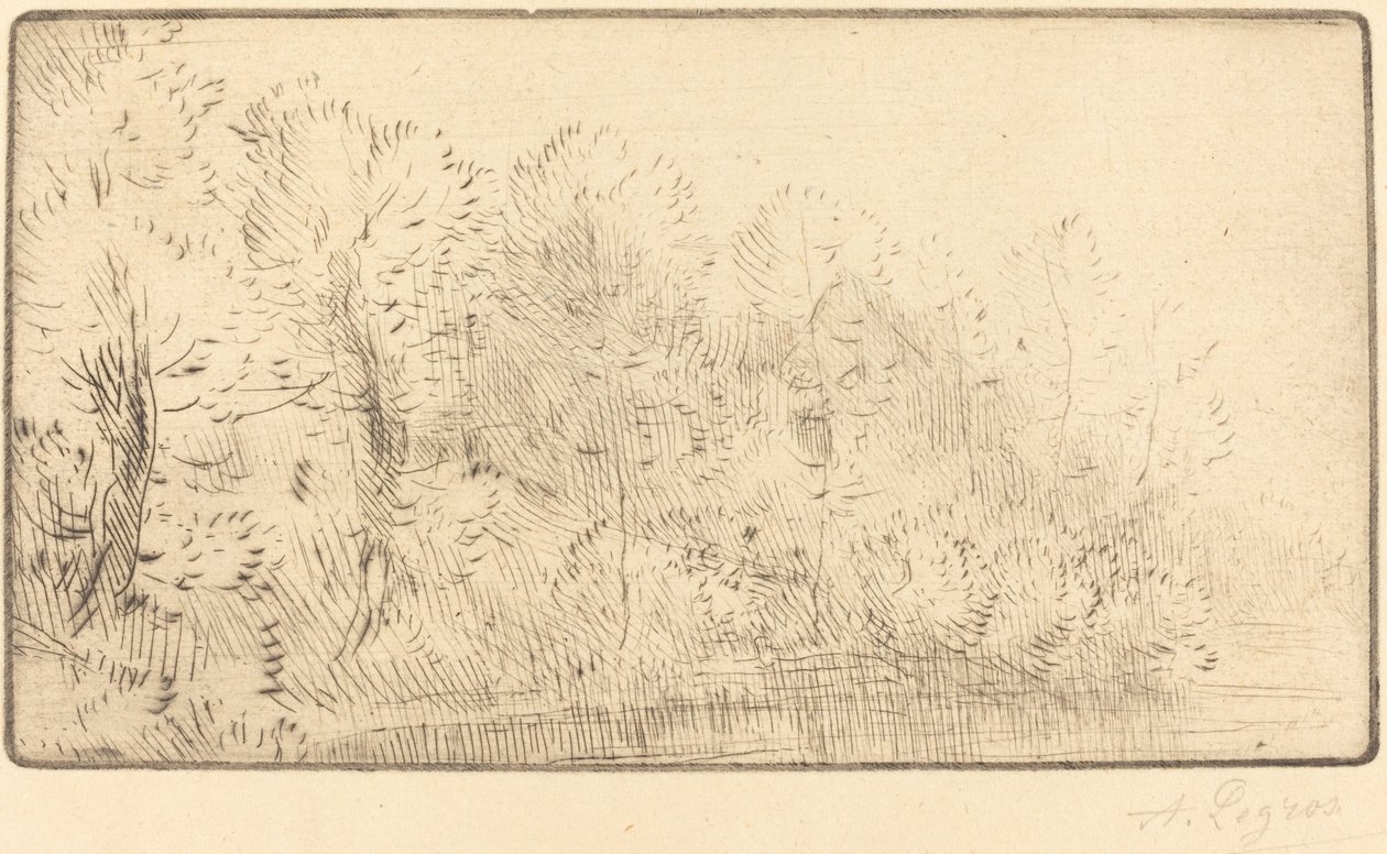 Langs elven (Sur la riviere) av Alphonse Legros