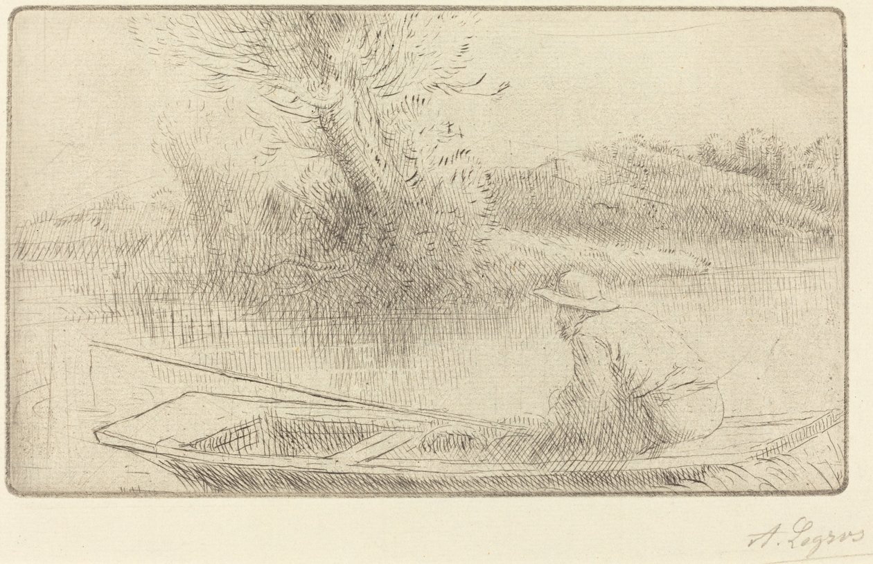 Langs Themsen av Alphonse Legros