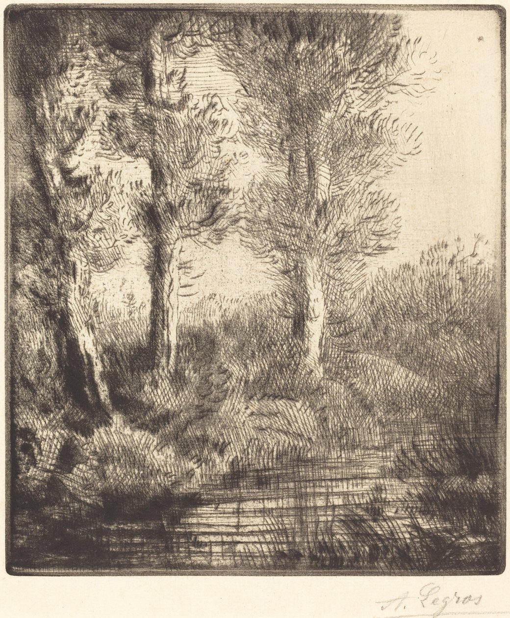 Bredden av Saint-Pre Rive du Saint-Pre. av Alphonse Legros