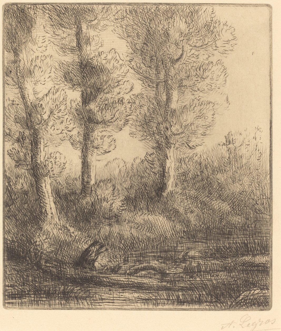Bredden av Saint-Pre Rive du Saint-Pre. av Alphonse Legros