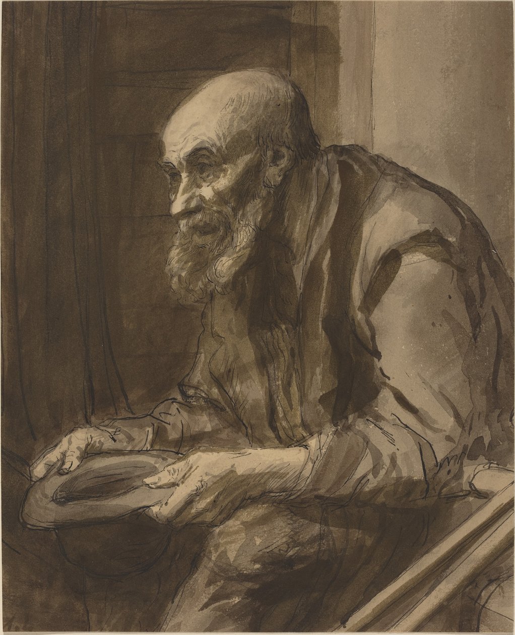 Tigger med krykker av Alphonse Legros