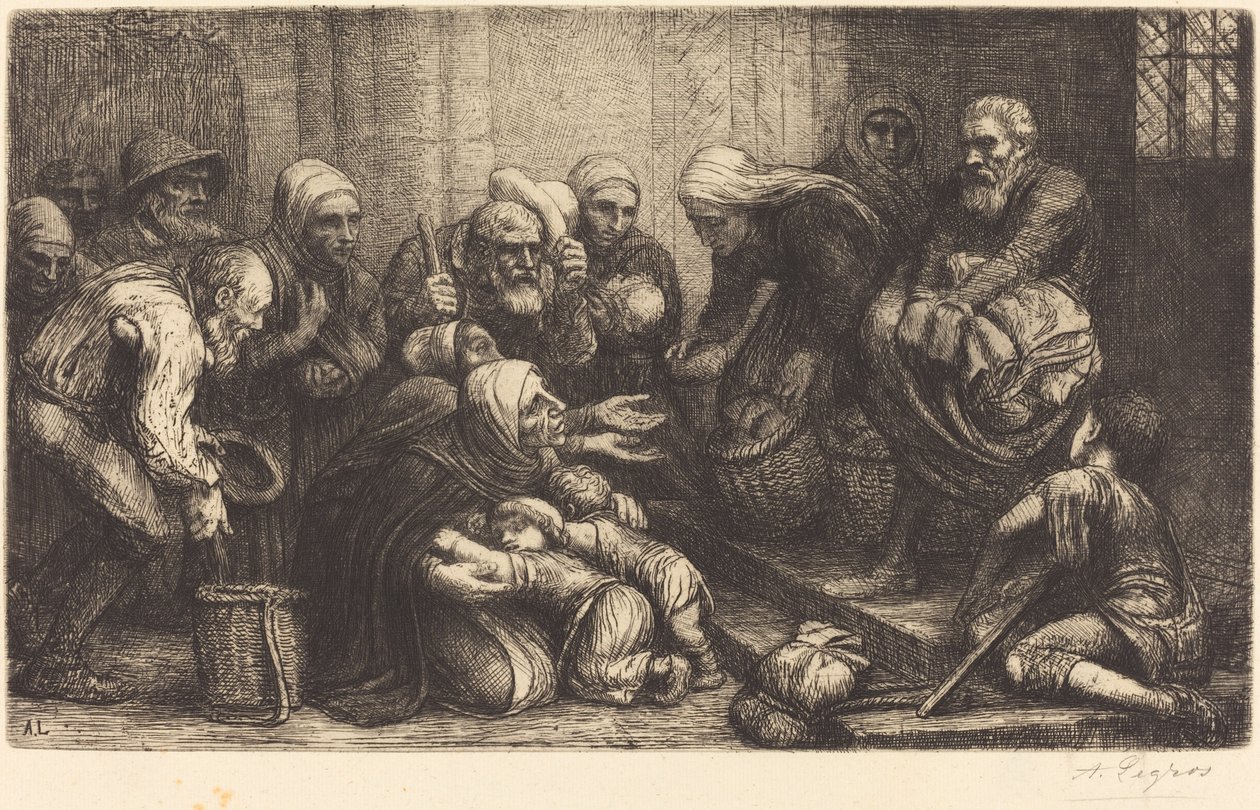 Tiggere fra Brussel Tiggerne i Brugge. av Alphonse Legros