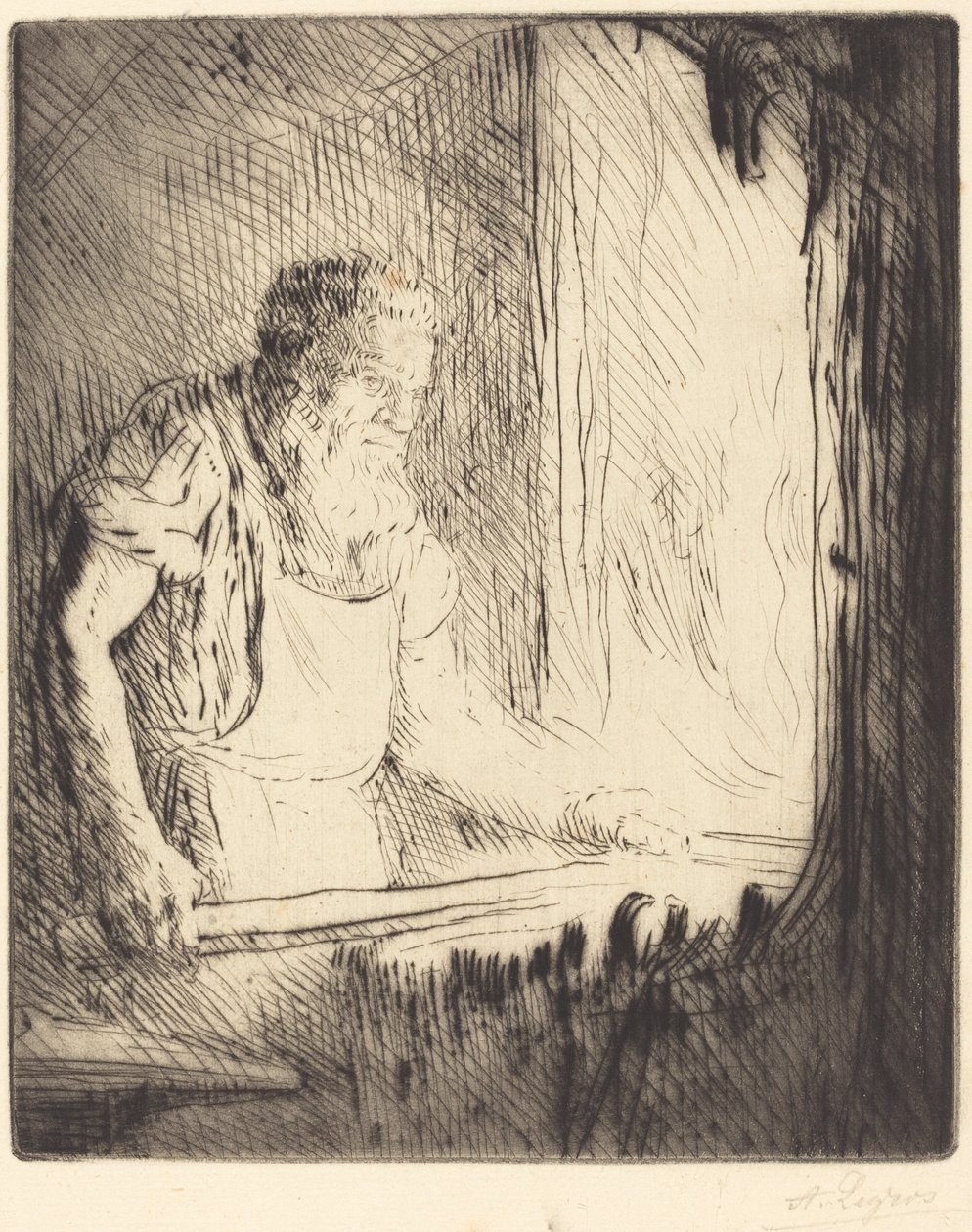 Smed (Le forgeron) av Alphonse Legros