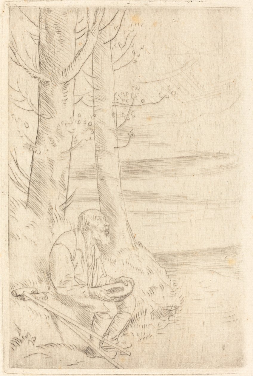Blind tigger av Alphonse Legros