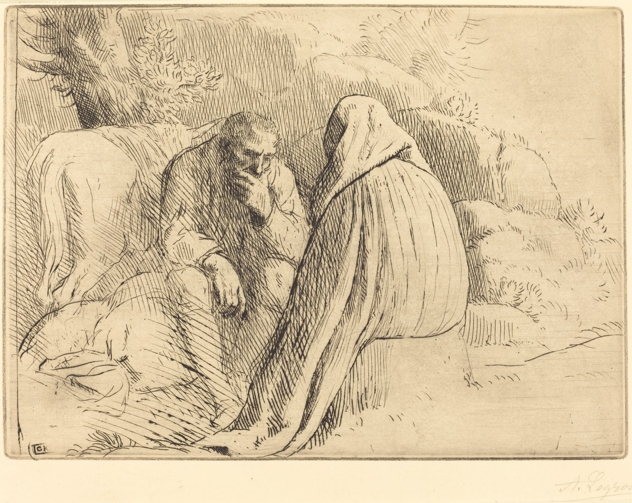 Bohemsk leir av Alphonse Legros