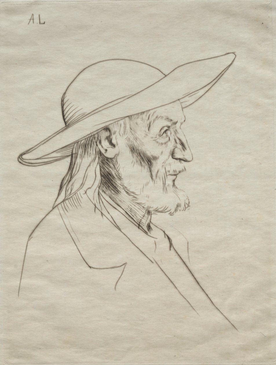 Bretonsk bonde. av Alphonse Legros
