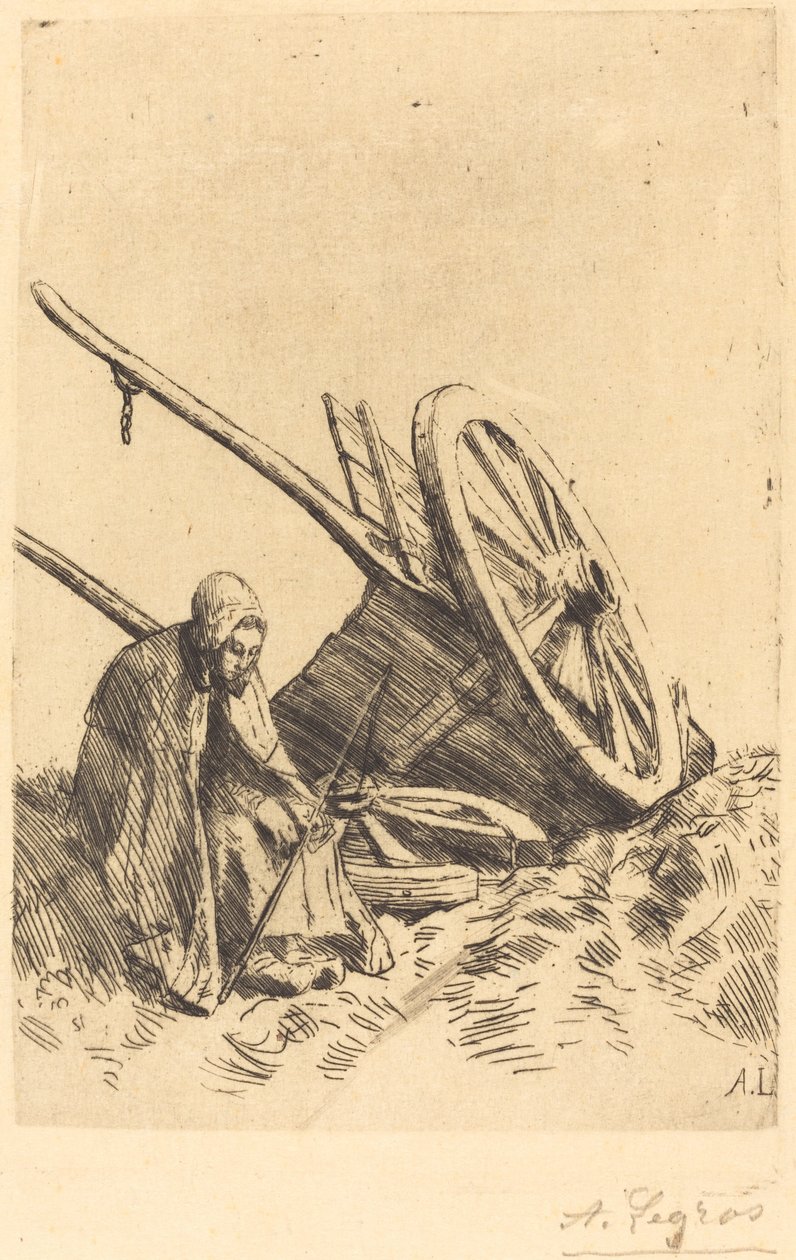 Ødelagt vogn av Alphonse Legros