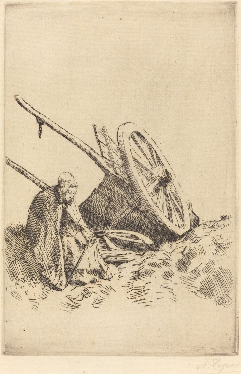 Ødelagt vogn av Alphonse Legros