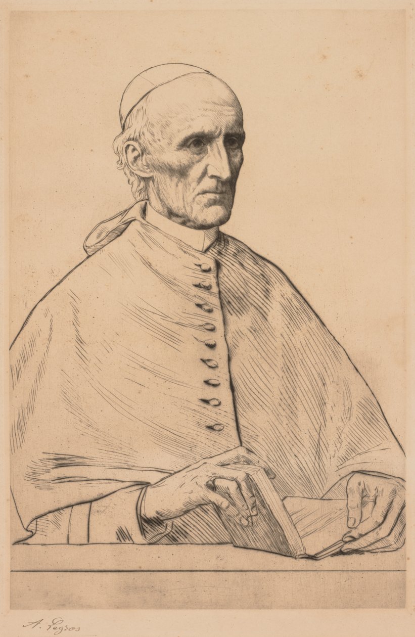 Kardinal Manning. av Alphonse Legros