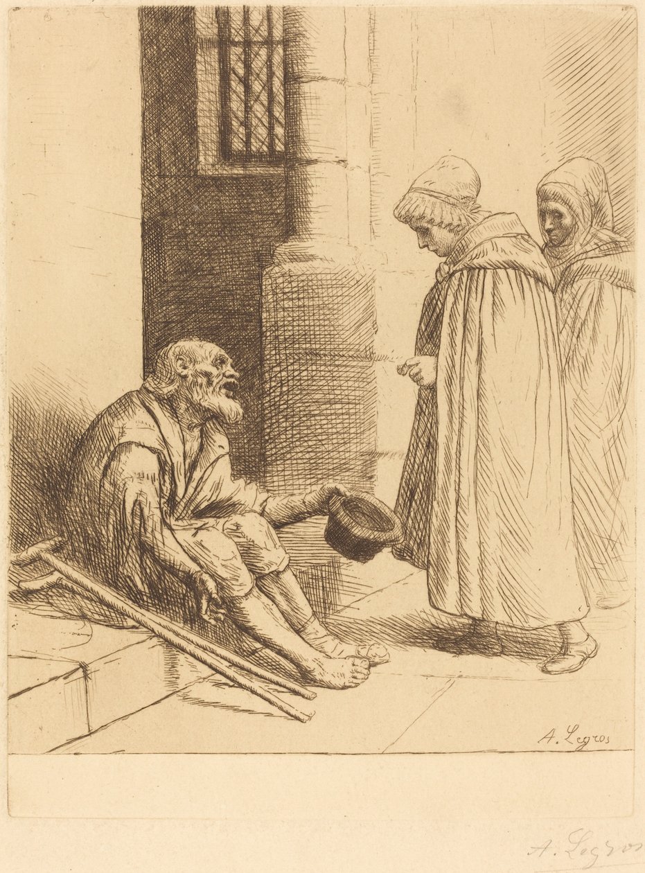 Veldedighet La charite. av Alphonse Legros