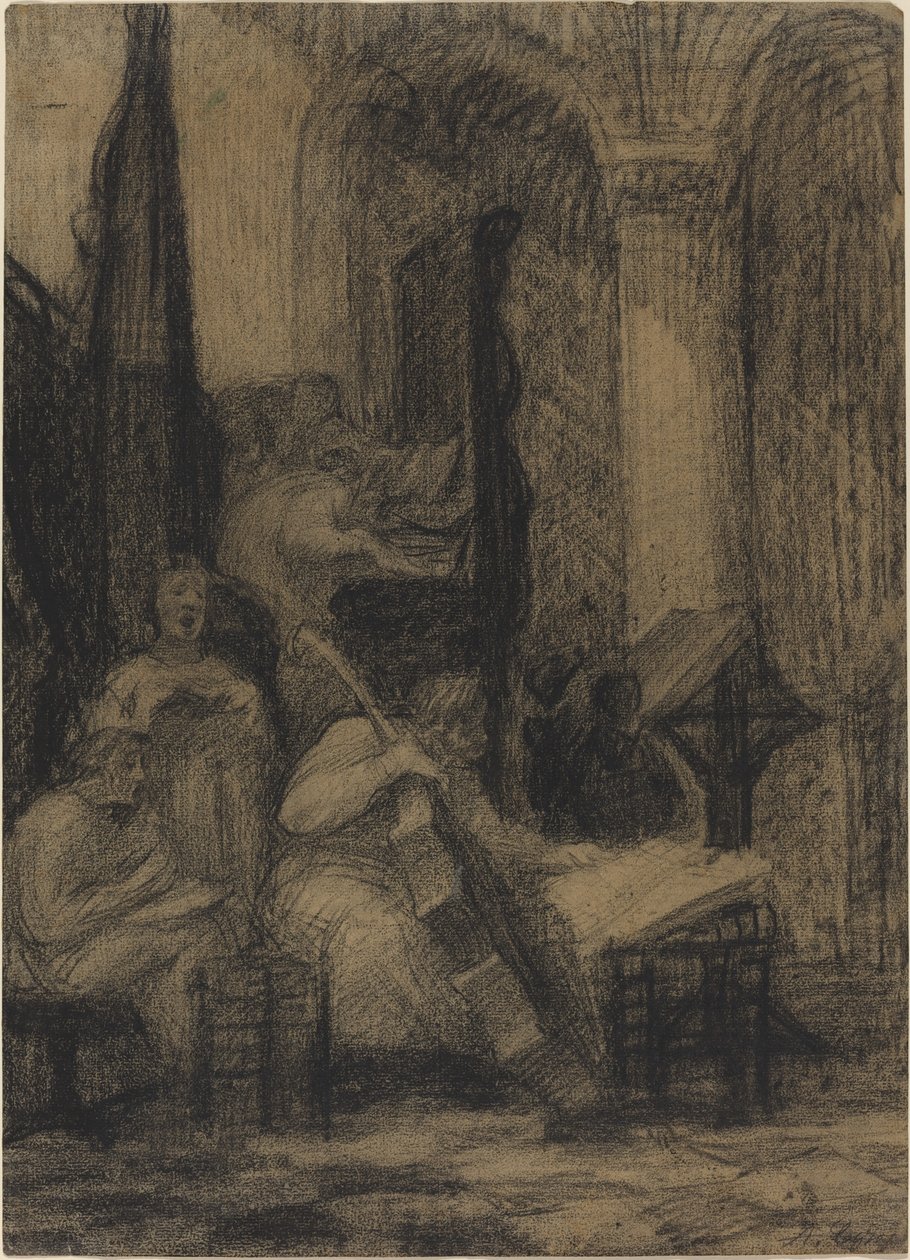 Kor fra en spansk kirke av Alphonse Legros