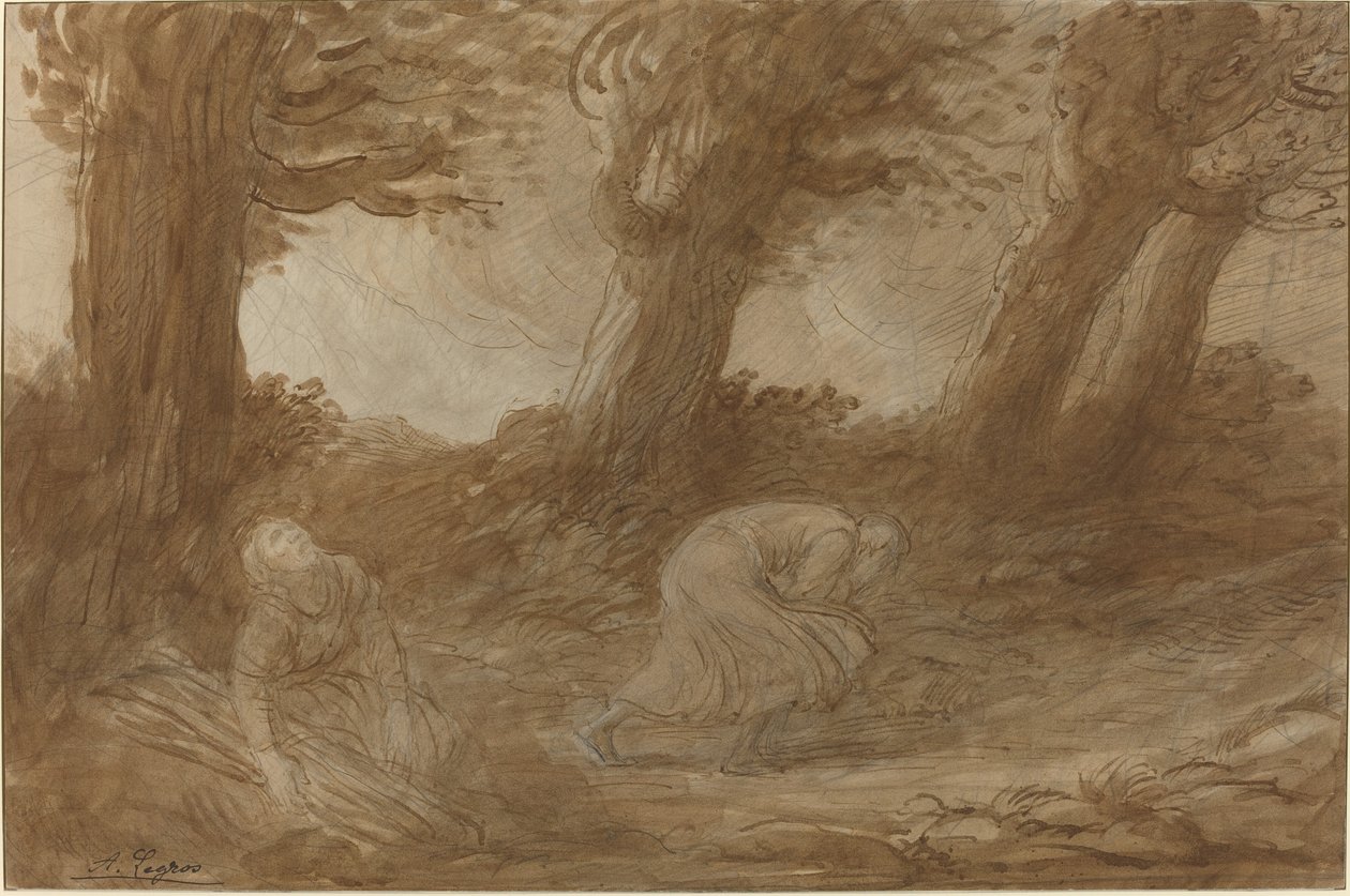 Clap of Thunder [recto] av Alphonse Legros