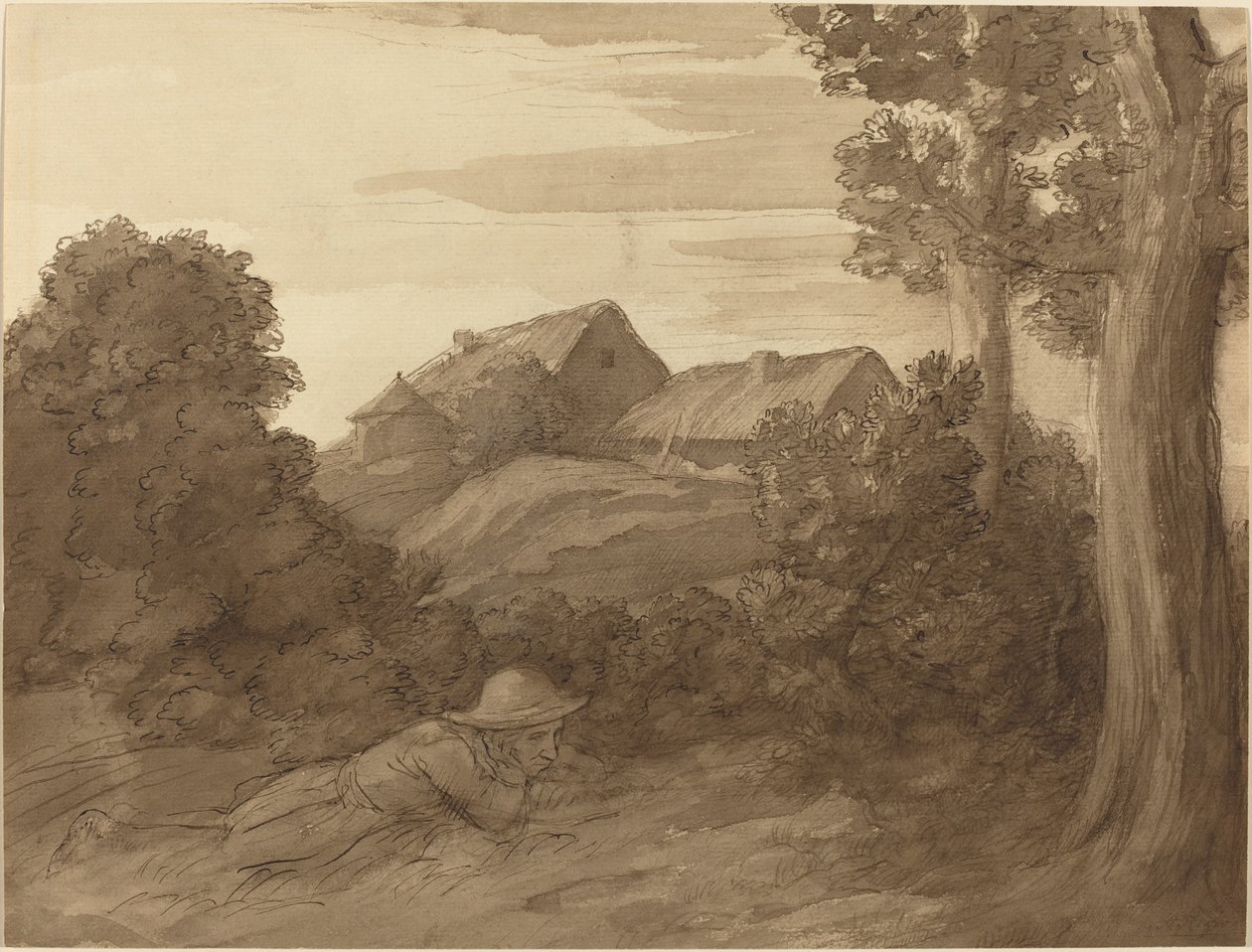 Claudes gård av Alphonse Legros