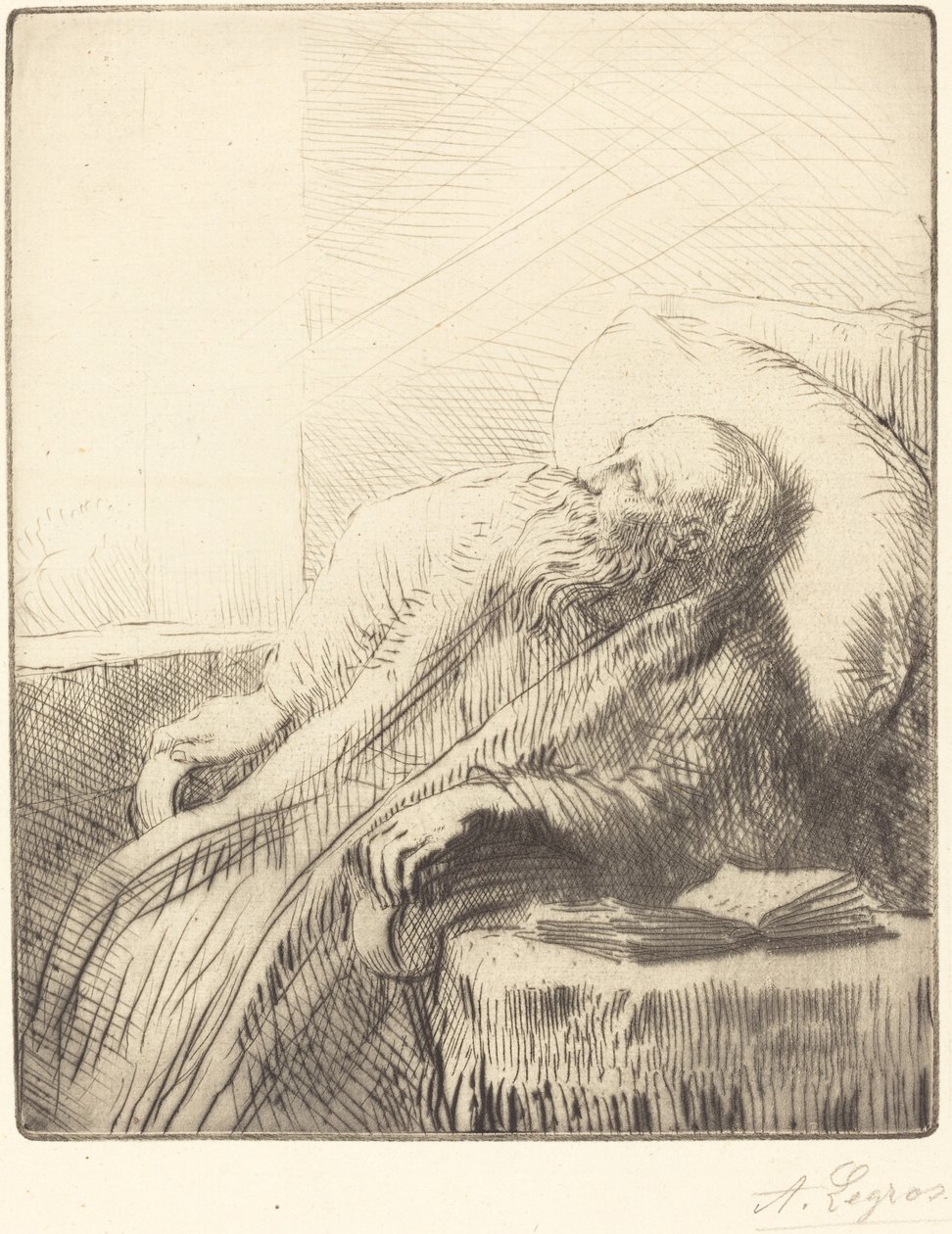 Rekonvalescent Le rekonvaleserende. av Alphonse Legros