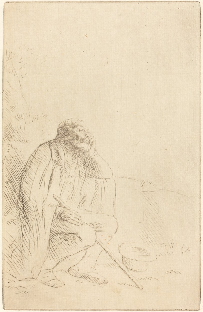 Dagdrøm (drømmeren) av Alphonse Legros