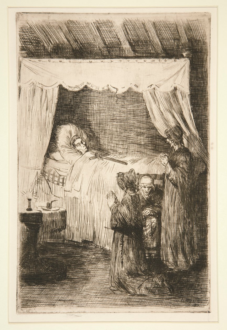 Death Watch (The Old Mortuary) av Alphonse Legros