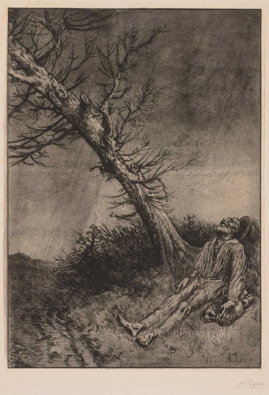 Vagabondens død av Alphonse Legros
