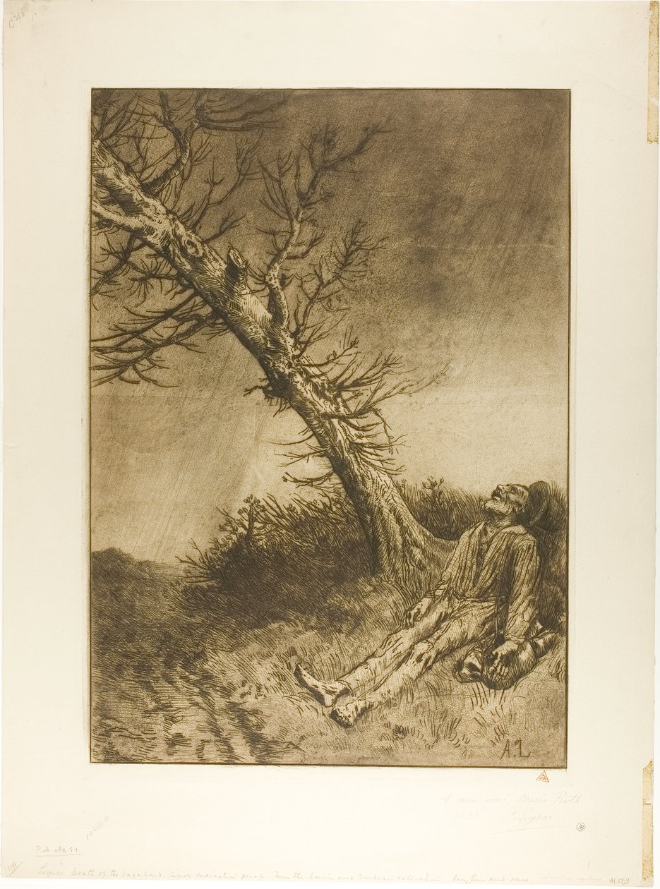 Vagabondens død av Alphonse Legros