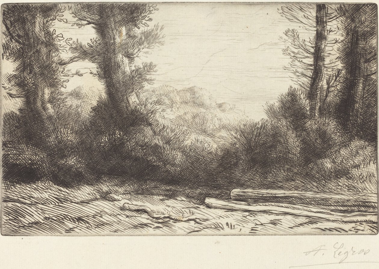 Edge of a Wood (Lisiere de bois) av Alphonse Legros
