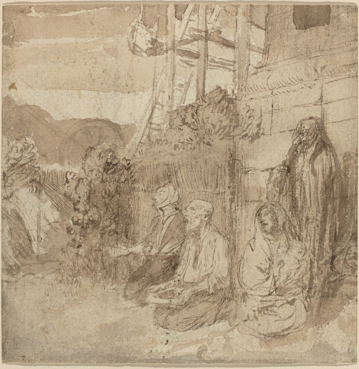 Engelske tiggere av Alphonse Legros