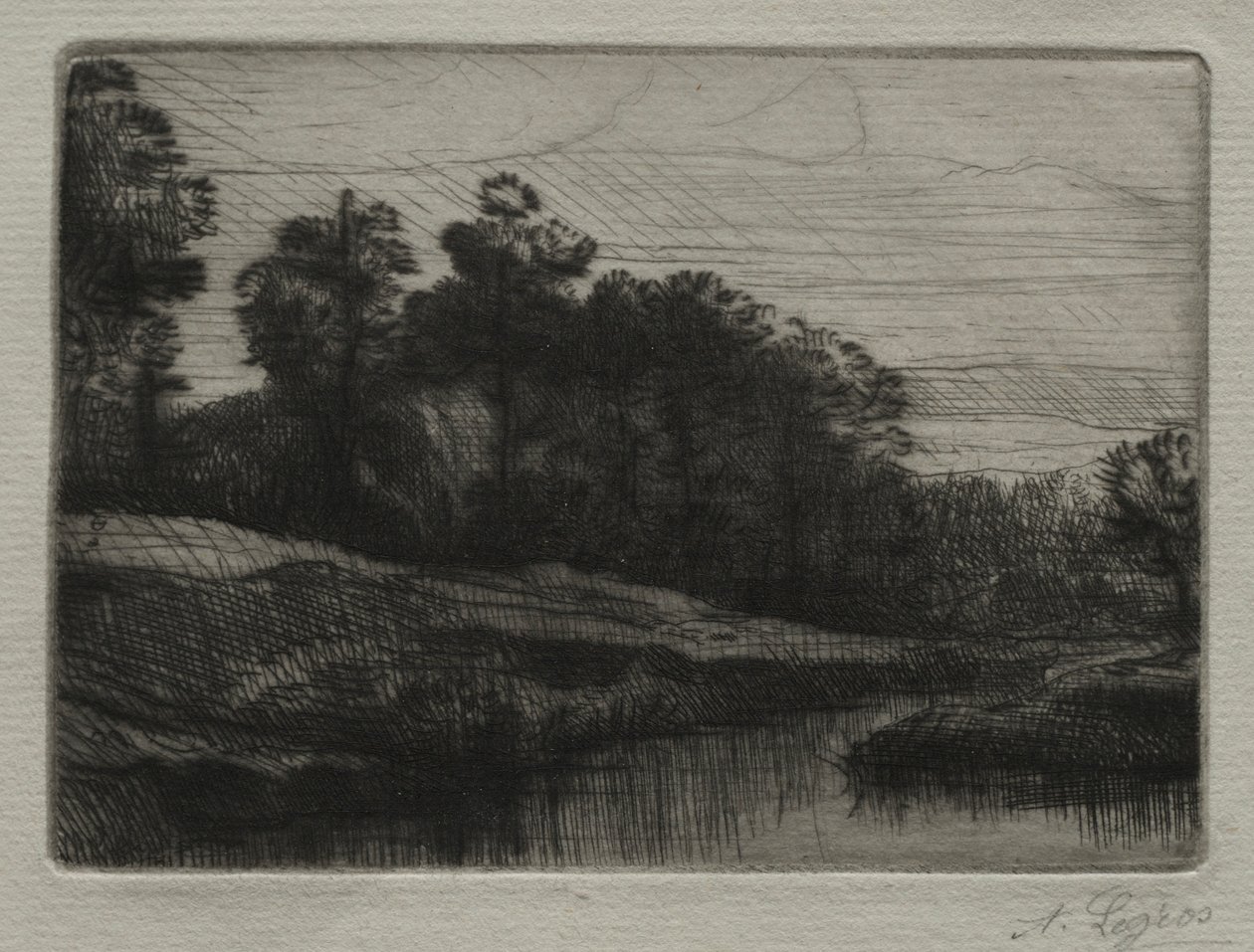 Kveld. av Alphonse Legros